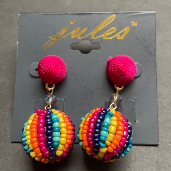 Jules Beaded Earrings multi colored - Picture 1 of 1